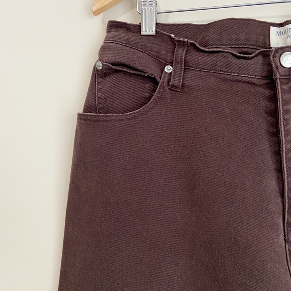 Mountain Lake Dark Brown Relaxed Flare Jeans - Picture 4 of 6